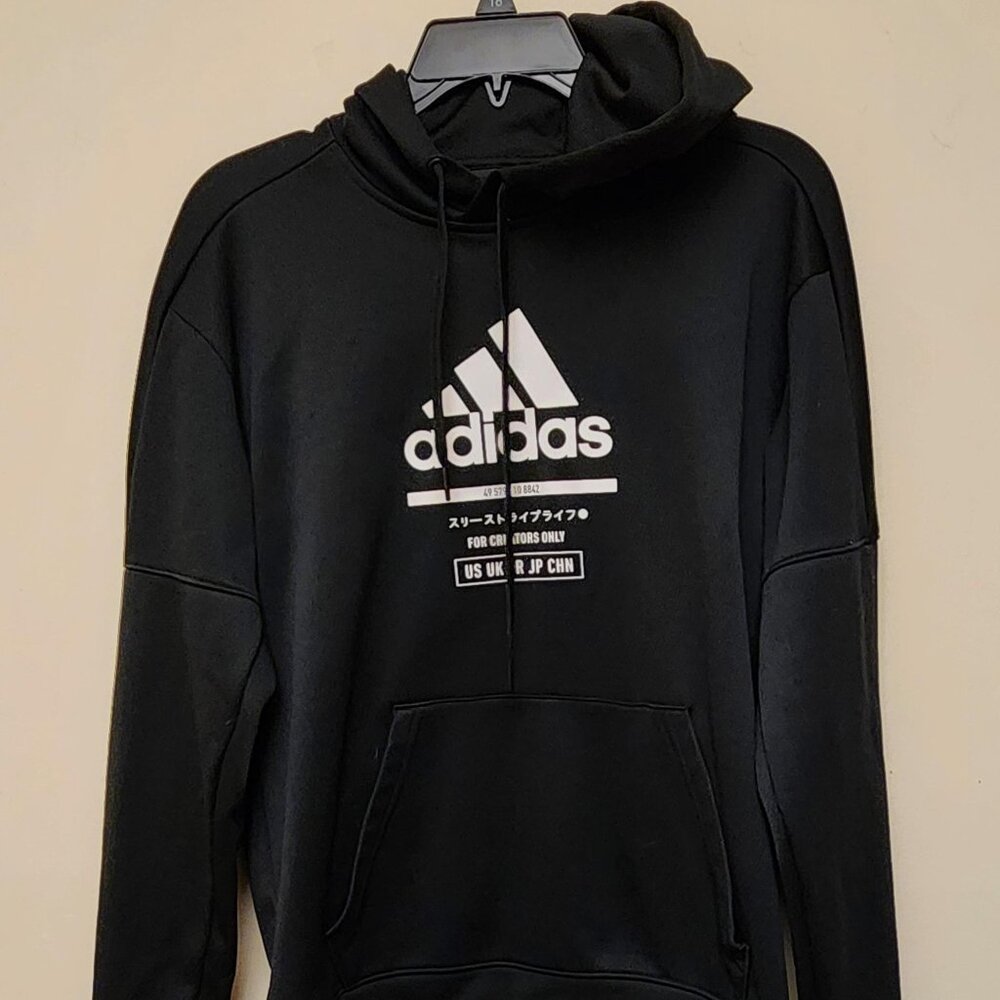 Adidas Creators Only Climawarm Japon Black Pullover Hoodie Sweatshirt Small